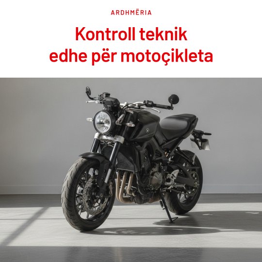 Facebook post designed by Synapis: Kontroll teknik edhe për motoçikleta