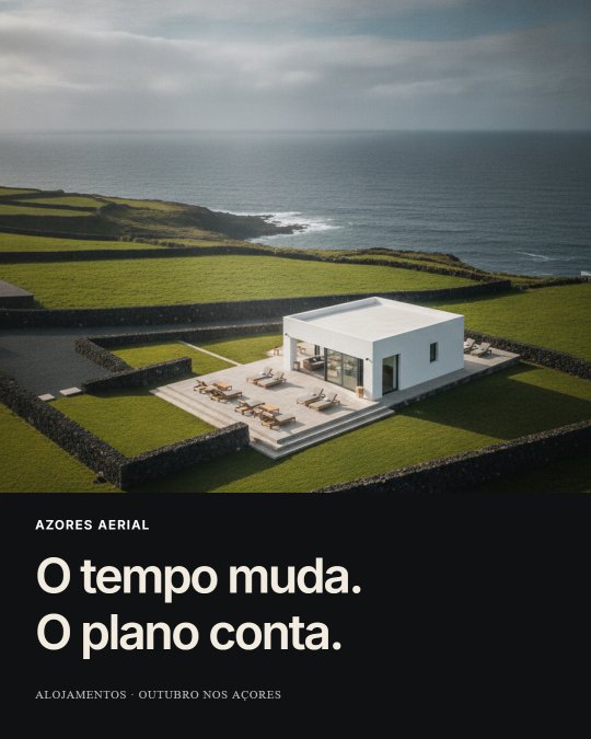 Social post designed by Synapis: O tempo muda. O plano conta.