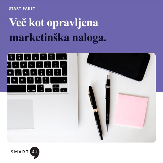 Social post designed by Synapis: Več kot opravljena marketinška naloga.