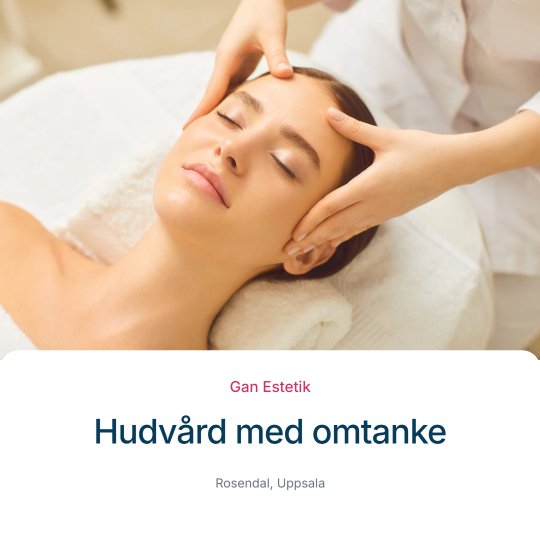 Instagram post designed by Synapis: Hudvård med omtanke