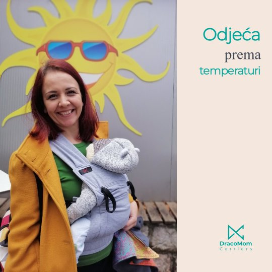 Social post designed by Synapis: Odjeća prema temperaturi