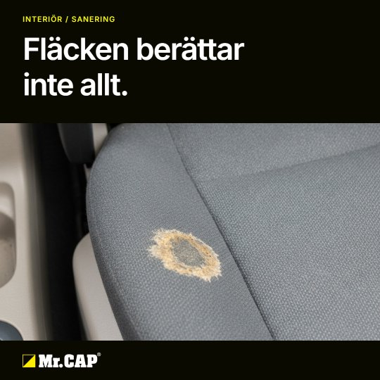 LinkedIn post designed by Synapis: Fläcken berättar inte allt.